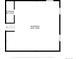 Basement floor plan layout showing dimensions for storage and open area at 3930 S Argonne Way, Aurora, CO 80013