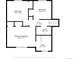 Floor plan featuring primary bedroom, two bedrooms, hall and two bathrooms at 3930 S Argonne Way, Aurora, CO 80013