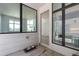 Modern patio with large windows and sleek design at 21405 E 59Th Dr, Aurora, CO 80019