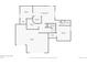 Basement level floor plan detailing the garage, bedrooms, bathroom, storage, and utility room at 2397 Hearth Dr, Evergreen, CO 80439