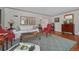 Bright living room with hardwood floors, neutral walls, area rug, and lots of natural light at 675 Dahlia St, Denver, CO 80220