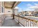 View from porch showing street and neighborhood at 15842 E Warner Dr, Denver, CO 80239
