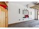 Spacious two car garage with ample storage and tool organization on walls at 283 Pelican Cir # 1703, Breckenridge, CO 80424