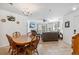 Open floor plan with a living room and dining area, perfect for entertaining guests at 283 Pelican Cir # 1703, Breckenridge, CO 80424