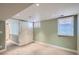 Spacious basement rec room featuring recessed lighting and a double closet at 821 S High St, Denver, CO 80209