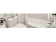 Clean bathroom with toilet and shower/tub combo at 4800 E Hale Pkwy # 709N, Denver, CO 80220