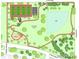 Map of Lindsey Park, showing layout of park features at 4800 E Hale Pkwy # 709N, Denver, CO 80220