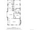Detailed floor plan showcasing the layout of the main living areas, bedrooms, and kitchen on the first floor at 1065 Jackson St, Denver, CO 80206