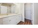 Modern bathroom with double vanity and separate toilet at 457 Interlocken Blvd # 102, Broomfield, CO 80021