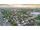 Aerial view of property close to Sloan's Lake and Knox Light Rail Station at 1048 Knox Ct, Denver, CO 80204
