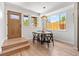 Stylish dining area with a view to the exterior at 1048 Knox Ct, Denver, CO 80204
