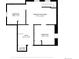 Basement floor plan featuring bedrooms, a recreation room, a bathroom, and laundry area at 2337 S Franklin St, Denver, CO 80210