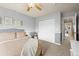 Relaxing bedroom with closet and bedside table at 8775 Wild Horse Way, Frederick, CO 80504