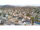 Aerial view showcasing the house and surrounding neighborhood at 12293 W Saratoga Ave, Morrison, CO 80465