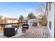 Spacious back deck with seating area, perfect for outdoor entertaining at 12293 W Saratoga Ave, Morrison, CO 80465