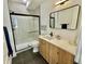 Spa-like bathroom with glass shower and stylish vanity at 5128 W 26Th Ave # 208, Denver, CO 80212