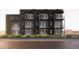 Contemporary townhomes featuring a mix of black and light gray finishes at 5128 W 26Th Ave # 208, Denver, CO 80212