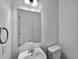 Functional bathroom with a sink and toilet for your Gathering to use at 4548 Quandary Peak St, Brighton, CO 80601
