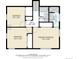 Upper-level floor plan featuring bedrooms, bathrooms, and a hall for convenient access at 6071 S Ingalls St, Littleton, CO 80123