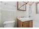 Bathroom with a tub, shower, and vanity at 3280 Ames St, Wheat Ridge, CO 80212