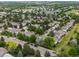 Expansive aerial view showcasing a neighborhood with tree-lined streets, well-maintained homes, and green spaces at 3086 W 107Th Pl # F, Westminster, CO 80031
