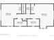 Layout of the second floor, showcasing two bedrooms and bathrooms, with stairs connecting the levels at 3086 W 107Th Pl # F, Westminster, CO 80031