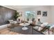 Modern living room features stylish furniture, contemporary decor, and large windows with scenic views at 5555 Julian St, Denver, CO 80221