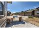 Outdoor grill area with a built-in stainless steel grill and stone surround, perfect for outdoor cooking at 11926 Barrentine Loop, Parker, CO 80138