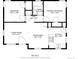 Detailed floor plan showcasing the layout of the bedrooms, kitchen, living room, and dining area at 2880 W 91St Pl, Denver, CO 80260