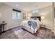 Basement bedroom with comfortable carpet flooring, recessed lighting and window at 1350 E Amherst Ave, Englewood, CO 80113