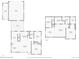 Layout of the home with kitchen, bedrooms, living spaces, bathrooms, and garage with dimensions at 1350 E Amherst Ave, Englewood, CO 80113