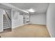 Partially finished basement provides space for storage or finishing for a recreation room at 7819 Tejon St, Denver, CO 80221