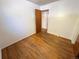 Bedroom featuring hardwood floors and fresh paint at 660 Wolff St, Denver, CO 80204