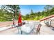 Outdoor dining on roofdeck with mountain views and outdoor seating at 974 Spring Ranch Dr, Golden, CO 80401