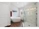 Large Primary bathroom with walk-in shower and soaking tub at 89 Dawn Heath Cir, Littleton, CO 80127