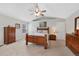 Main bedroom with vaulted ceiling and plenty of closet space at 89 Dawn Heath Cir, Littleton, CO 80127