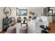 Open-concept living room with stylish decor, comfortable seating, and ample light at 3000 N Fillmore St, Denver, CO 80205