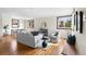 Comfortable living room with natural light, hardwood floors, and modern furnishings at 3000 N Fillmore St, Denver, CO 80205
