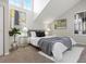 Inviting bedroom with high ceilings, natural light, and stylish decor at 11195 Alcott St # D, Westminster, CO 80234