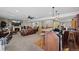 Spacious finished basement with a wet bar, fireplace, and entertainment area perfect for relaxing and entertaining guests at 3748 Starry Night Loop, Castle Rock, CO 80109