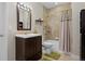 Stylish bathroom with tiled shower, vanity, and neutral color palette offering a clean and comfortable space at 3748 Starry Night Loop, Castle Rock, CO 80109