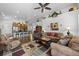 Open floor plan, living room adjacent to the kitchen and dining areas, great for entertaining at 3748 Starry Night Loop, Castle Rock, CO 80109