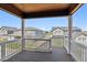 Deck with white railing overlooking backyard at 1839 Morgan Dr, Erie, CO 80516