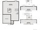 Basement floor plan showcasing unfinished space, storage, and a patio at 1839 Morgan Dr, Erie, CO 80516