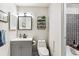 Bathroom with vanity and modern fixtures at 7375 E Quincy Ave # 202, Denver, CO 80237