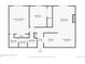 Floor plan showing layout of rooms, dimensions and entry at 7375 E Quincy Ave # 202, Denver, CO 80237