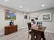 Office space with hardwood floors and artwork at 3 Winged Foot Way, Littleton, CO 80123