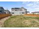 Spacious backyard featuring a well-maintained lawn and a charming wooden fence at 2862 E 103Rd Ave, Denver, CO 80229