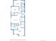 Detailed floor plan showcasing the layout of the bedrooms, bathrooms, and primary suite at 2862 E 103Rd Ave, Denver, CO 80229