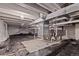 Unfinished basement ready for customization, with exposed ductwork at 244 Chipeta Way, Lochbuie, CO 80603